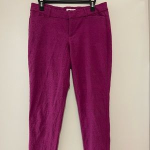 Capri magenta dress pants size 4
